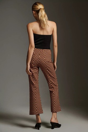 Pantalones Cortos MAEVE ANTHROPOLOGIE The Margot Kick-Flare Tejido XL ALTO XLT $98 - Imagen 4 de 10