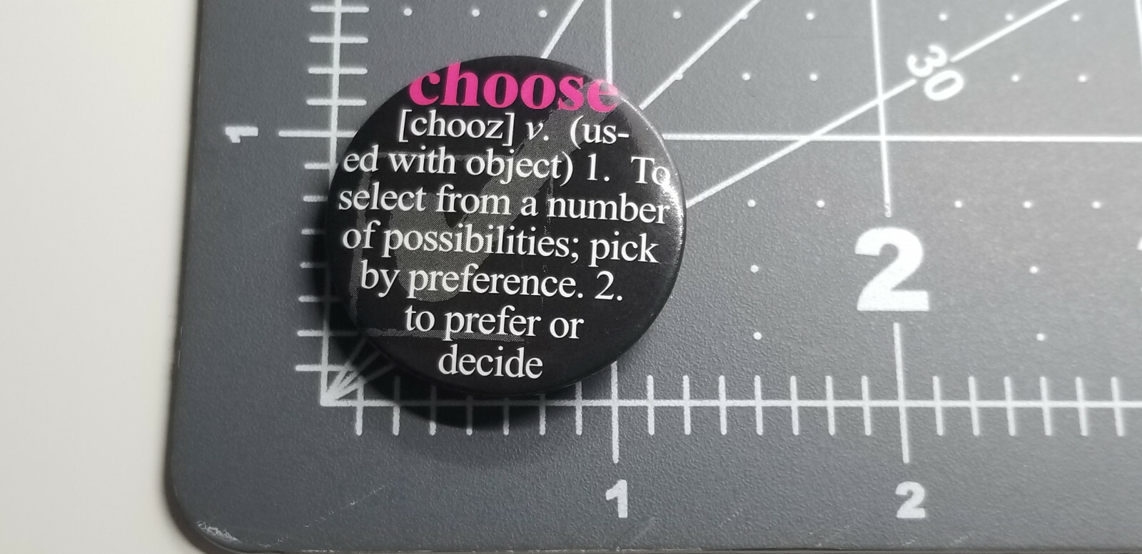 Statement Collar Lapel Pin Round Button Political… - image 7