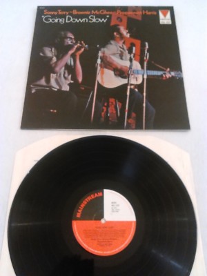 SONNY TERRY BROWNIE MCGHEE - GOING DOWN SLOW LP EX!!! UK MAINSTREAM PEPPERMINT