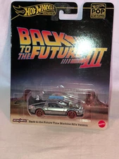 Hot Wheels Back To The Future III Time Machine 50's Car On Card