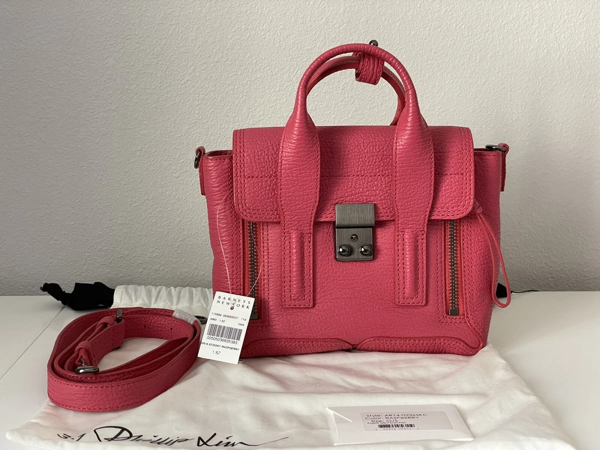 New 3.1 Phillip Lim Pashli mini Satchel Crossbody Raspberry Pink Red 695