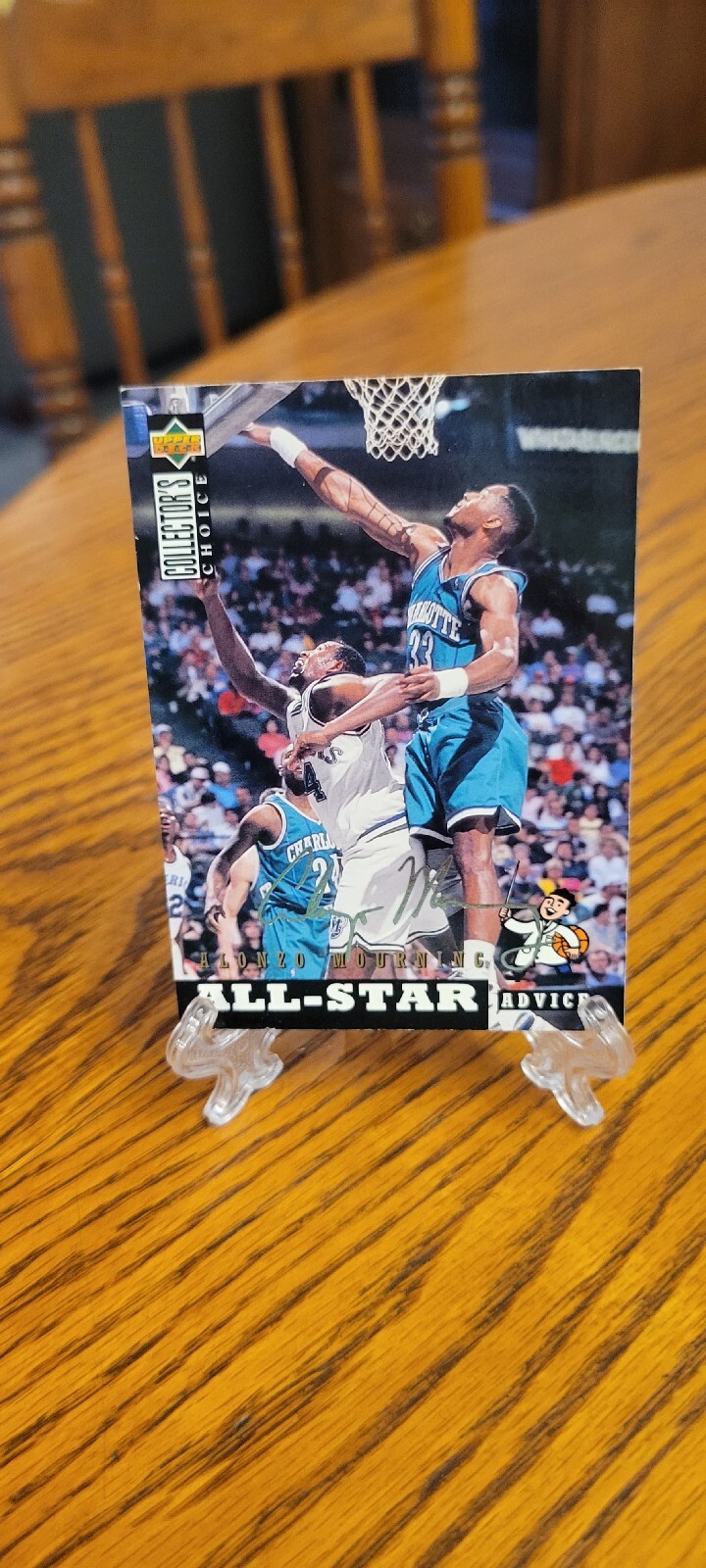 1994/95 Upper Deck Basketball Card 194 Alonzo Mourning Collectors