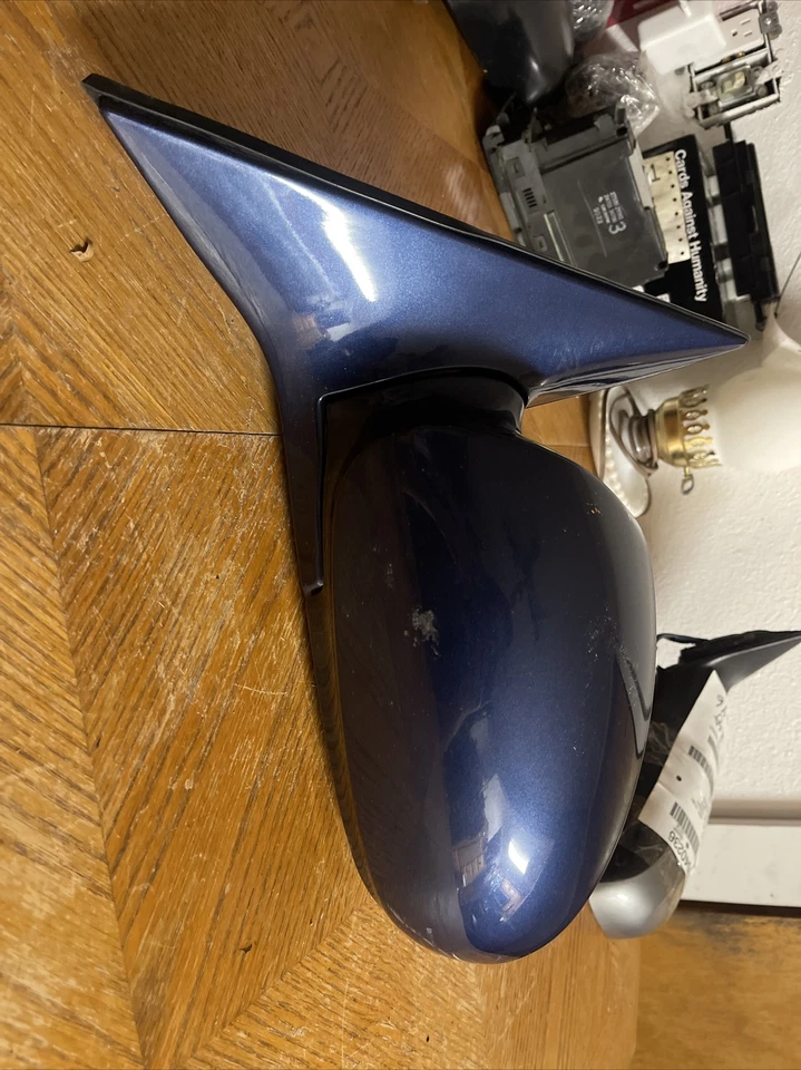 2004 hyundai sonata left side mirror. blue - Image 3 of 4