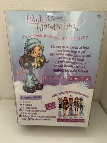 MGA ENTERTAINMENT Bratz Wintertime Wonderland Collection Sasha 2003 TOTY/NRFB - Picture 3 of 10