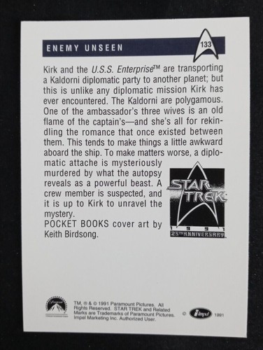 1991 Impel Star Trek 25th Anniversary Series 1 Cards (Pick Your Card) - Picture 267 of 321