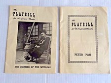 1950 Playbills Imperial Theatre Peter Pan Empire Theatre Member of the Wedding