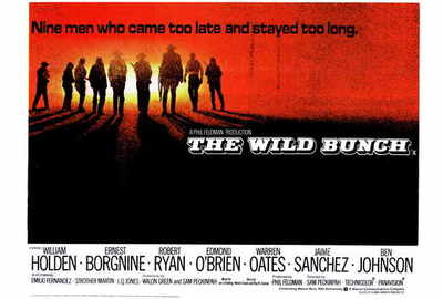 THE WILD BUNCH Movie POSTER 27x40 B William Holden Ernest Borgnine