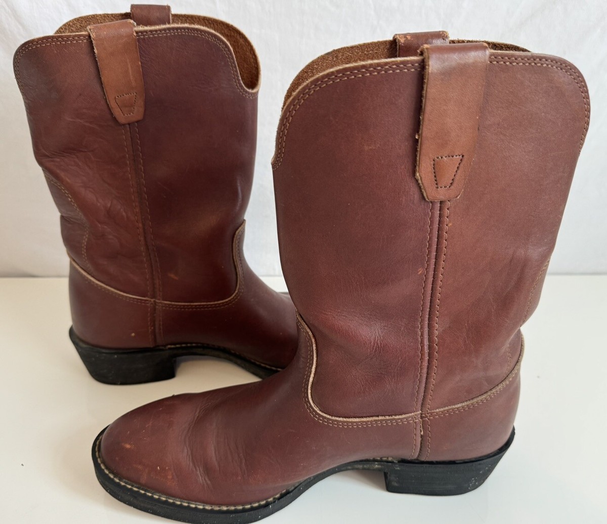 Vintage Georgia Boots Steel Toe Work 10” Boot Brown Men's Size 9D