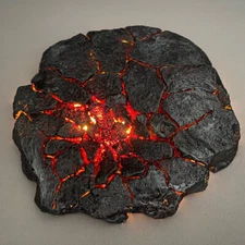 Resin Magma Battle Scene Model Toy 1/12 scale Base Stand for 6" figures