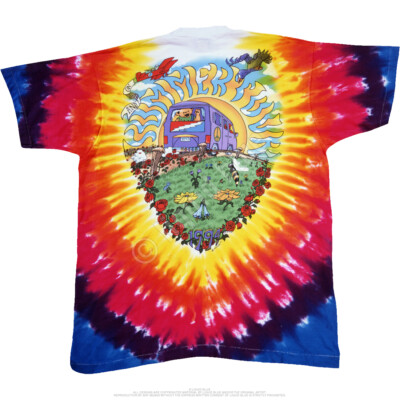 GRATEFUL DEAD-SUMMER TOUR BUS-BEARS 2 Sd TIE DYE T-SHIRT