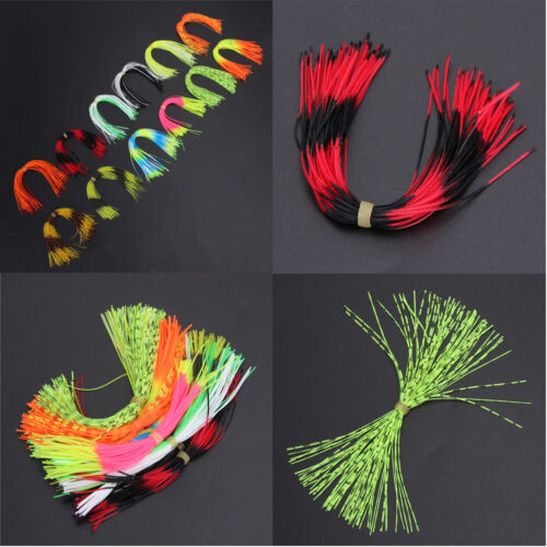 12 Bündel gemischte Farbe Silikonröcke für Spinnerbait Buzzbait -Gummi -Jig Köde - Bild 5 von 5