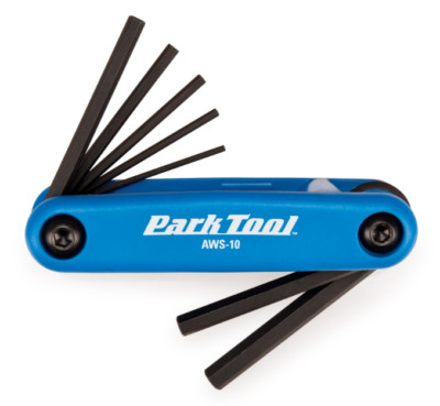 Park Tool AWS-10 hochklappbarer Sechskantschlüssel-Satz Multitool für Fahrradpflege