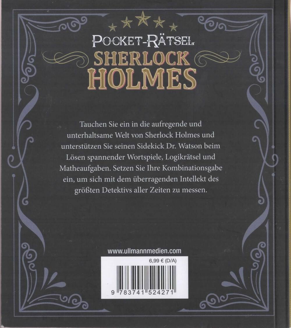 Thumbnail - Sherlock Holmes Pocket Rätsel Buch Neu Dr.gareth Moore Ullmann Medien