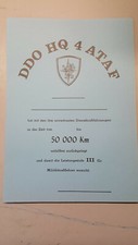 Original Bundeswehr blanko Urkunde Milit&auml;rkraftfahrer Abzeichen Ehrenzeichen