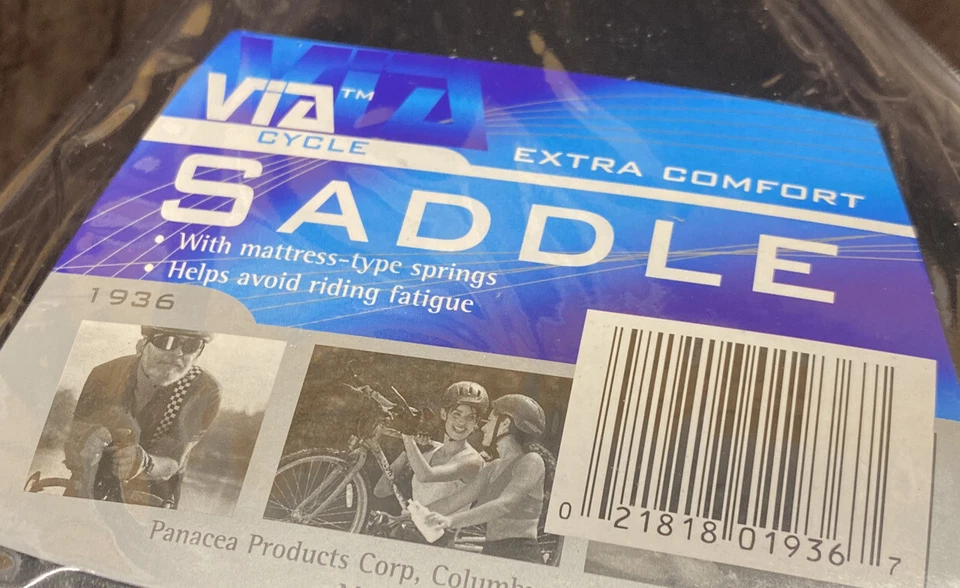 MIDWAY VIA CYCLE EXTRA COMFORT BLACK COMFORT Midway Cruise BICYCLE SEAT - Image 2 of 3