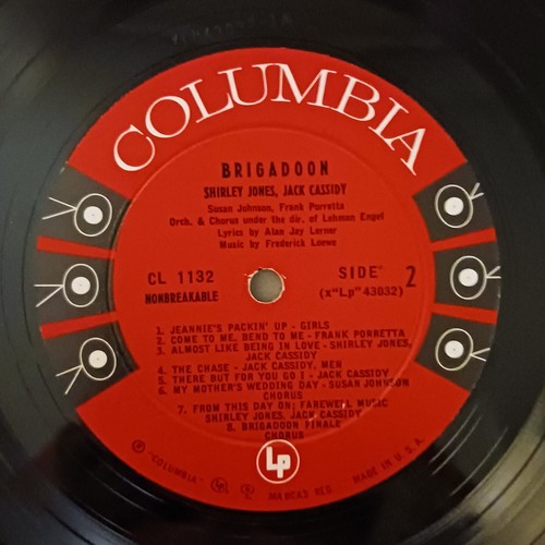 Brigadoon - Studio Cast Recording 1958 Shirley Jones Columbia Six-Eye Label - Picture 6 of 8