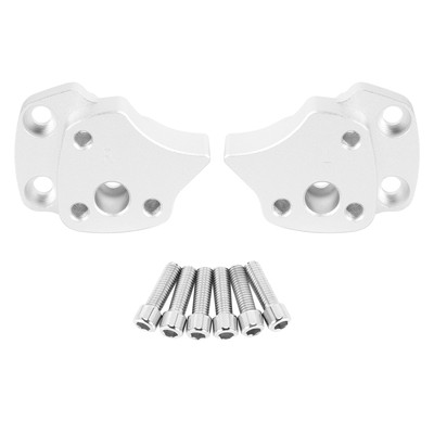 1X(25Mm Lenker Riser für FJR1300 FJR 1300 2001-2005 Silber Lenker Bar Stei9676