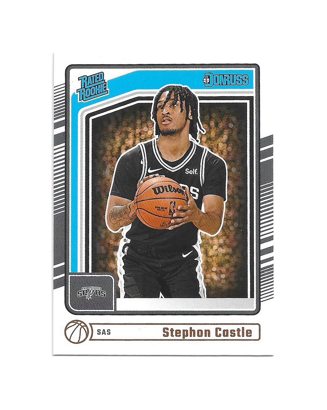 Stephon Castle 2024-25 Panini Donruss Rated Rookie #244 RC San Antonio Spurs
