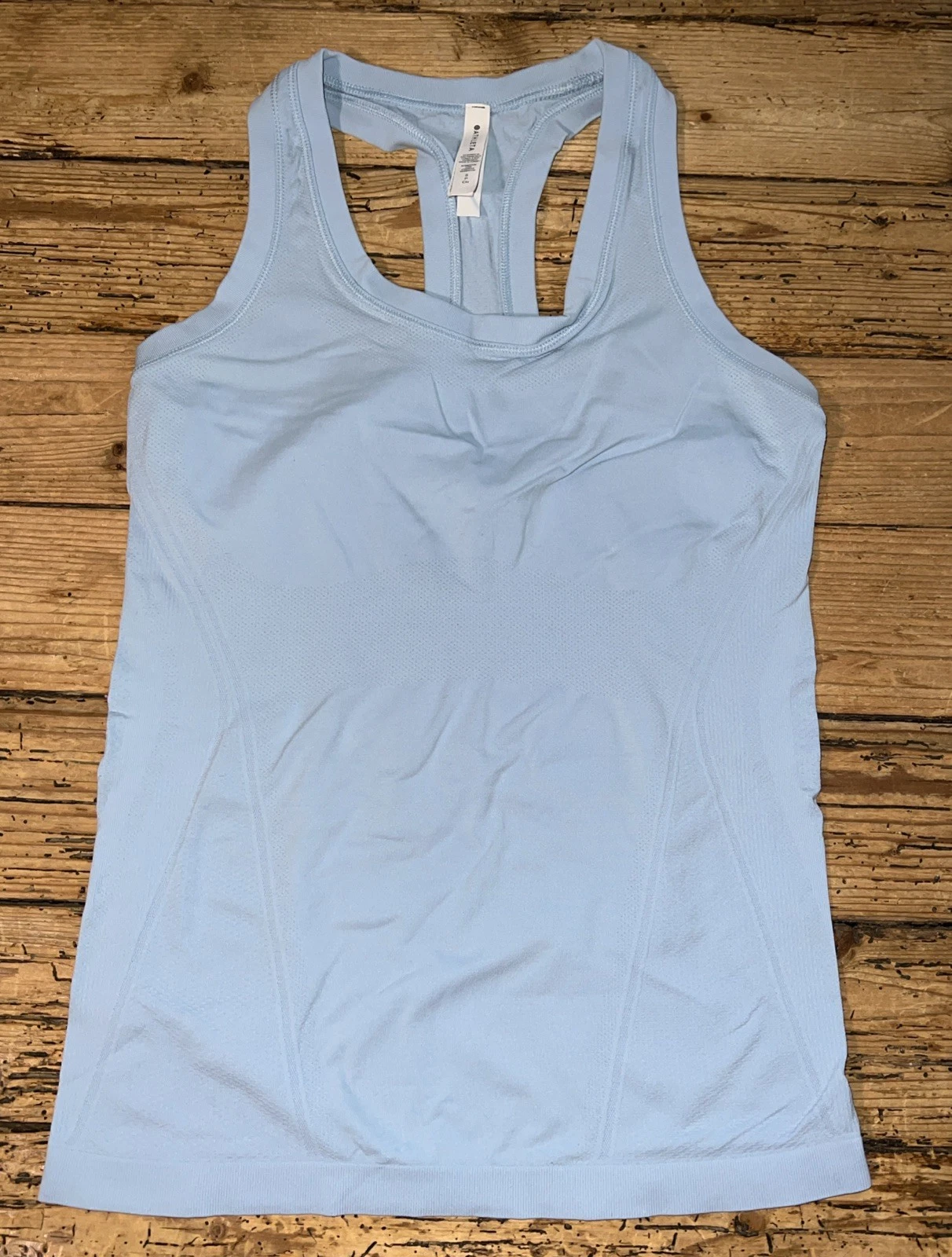 Athleta Women’s Size S Heron Blue Momentum Seamless Tank EUC