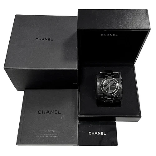OROLOGIO DA POLSO UOMO CHANEL J12 SENZA TITOLO 38MM NERO H5581 CERAMICA ACCIAIO INOX