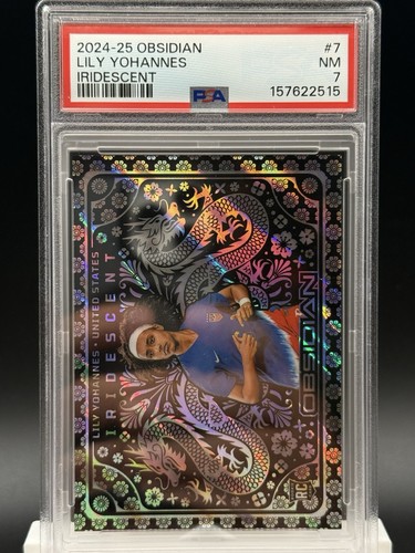 Lily Yohannes #7 2024 Panini Obsidian Iridescent card
