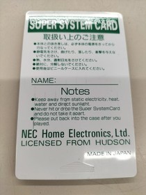 NEC PC Engine Soft Super System Card VER 3.0 Used