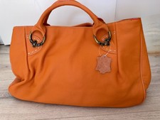 Lederhandtasche, echtes Leder, made in Italy,...