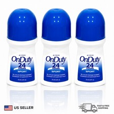 3-42 Pack Avon On Duty 24 Hour Sport Roll-On Antiperspirant Deodorant 2.6 Oz