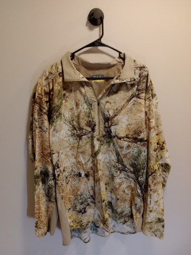 Cabela's ZONZ Western Camo Hunting Shirt Pullover XL Long Sleeve Lightweight