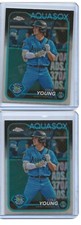 (2) 2024 Topps Pro Debut Chrome Cole Young Refractor RC's #PDC-76 Mariners
