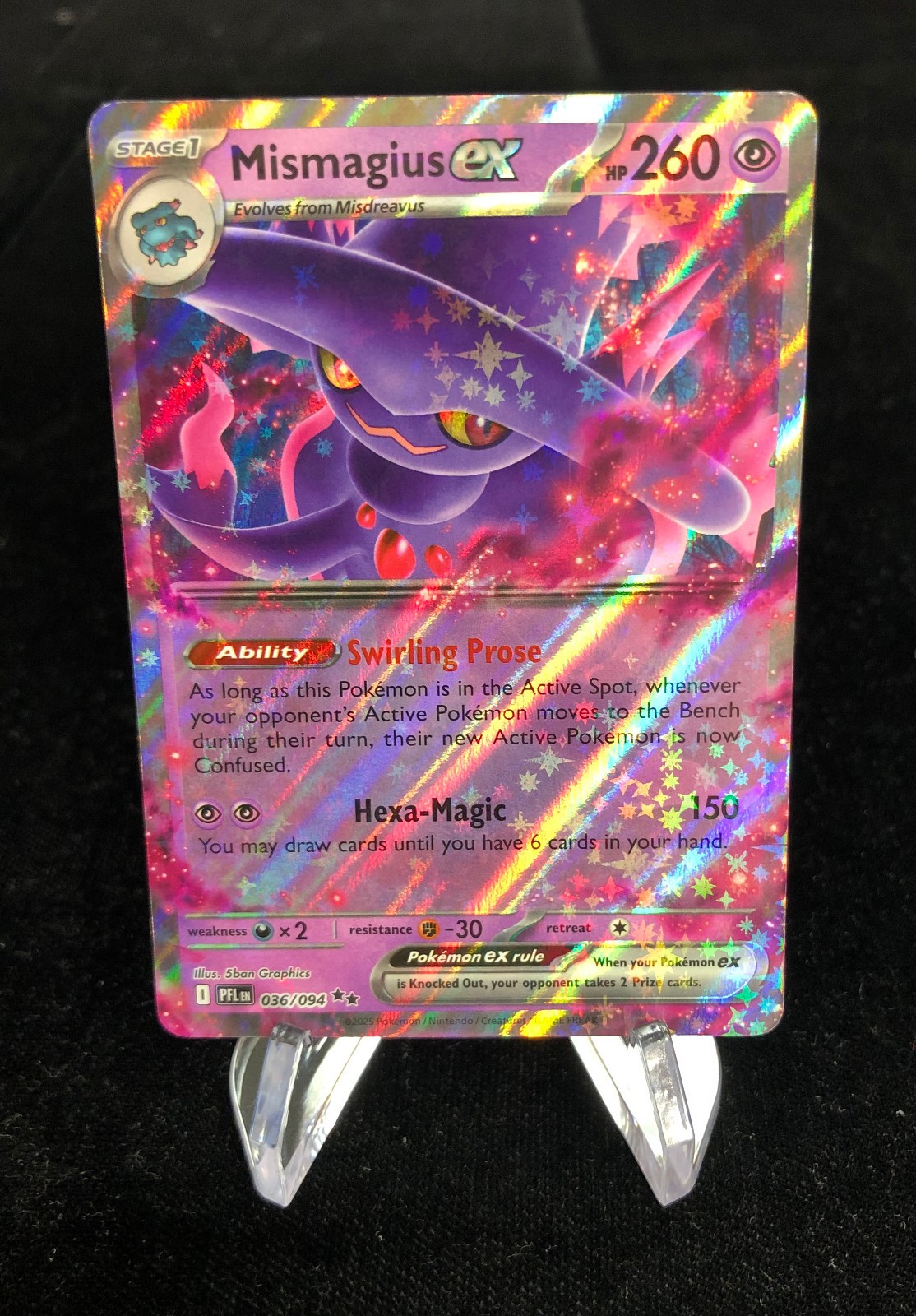 Pokemon - Mismagius EX - 036 / 094 - Phantasmal Flames - NM - PUPFL036