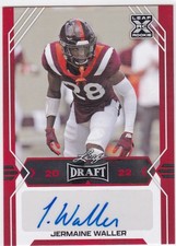 2022 Leaf Draft #BA-JW2 Jermaine Waller Red AUTO