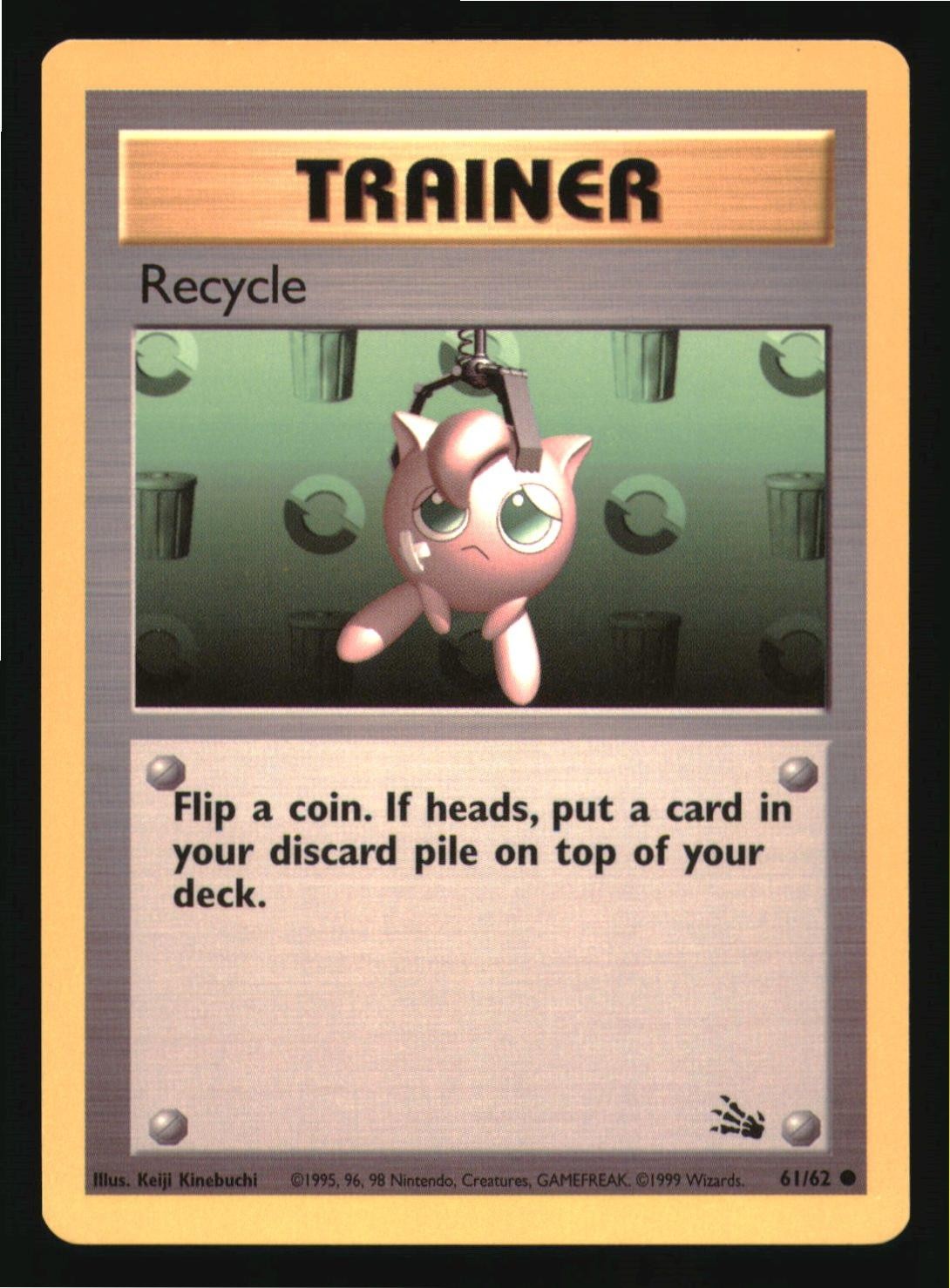 Recycle 61/62 Common Fossil Pokemon Near Mint