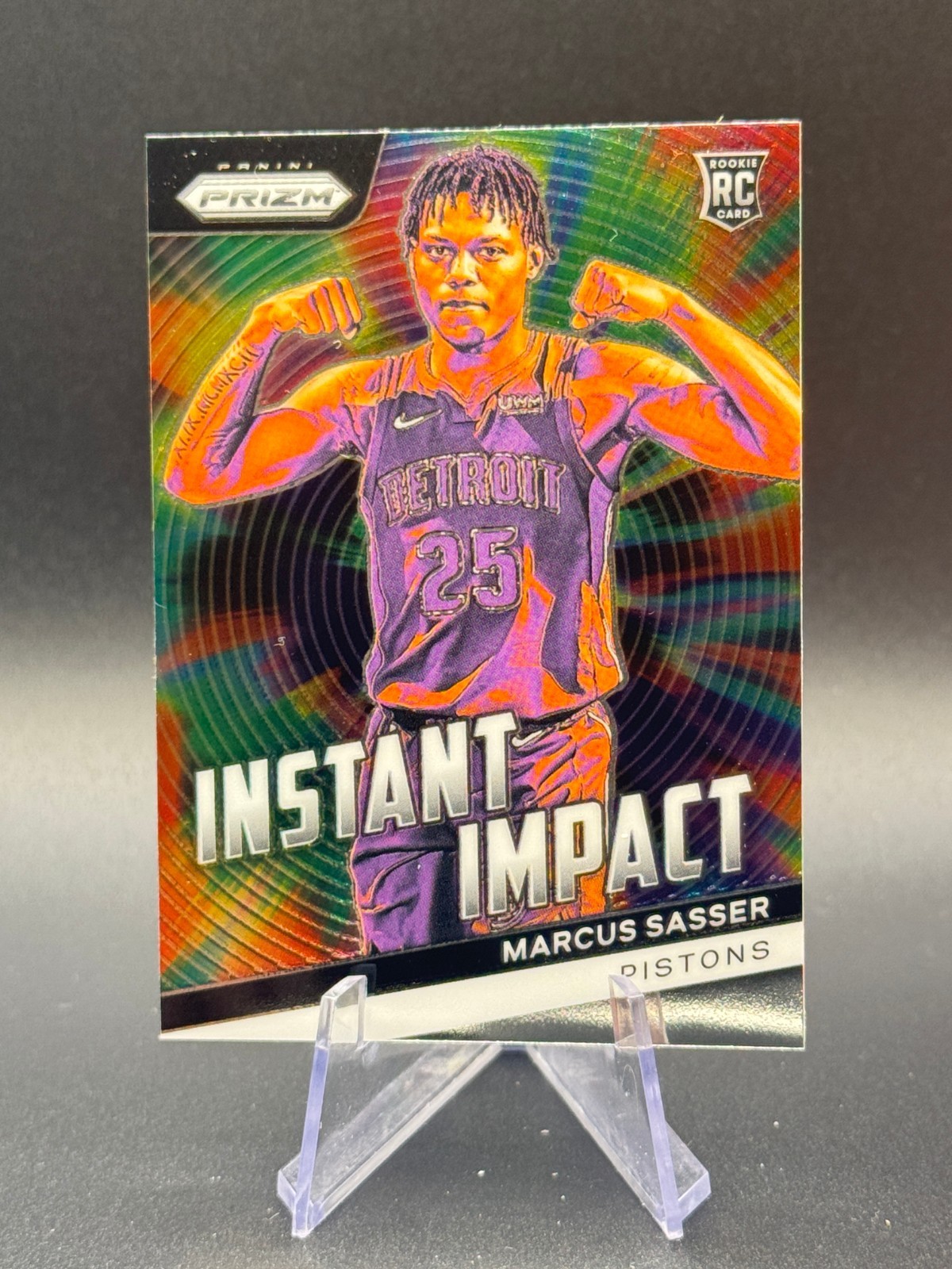 2023-24 Prizm - Marcus Sasser 'Instant Impact' - #22 - RC