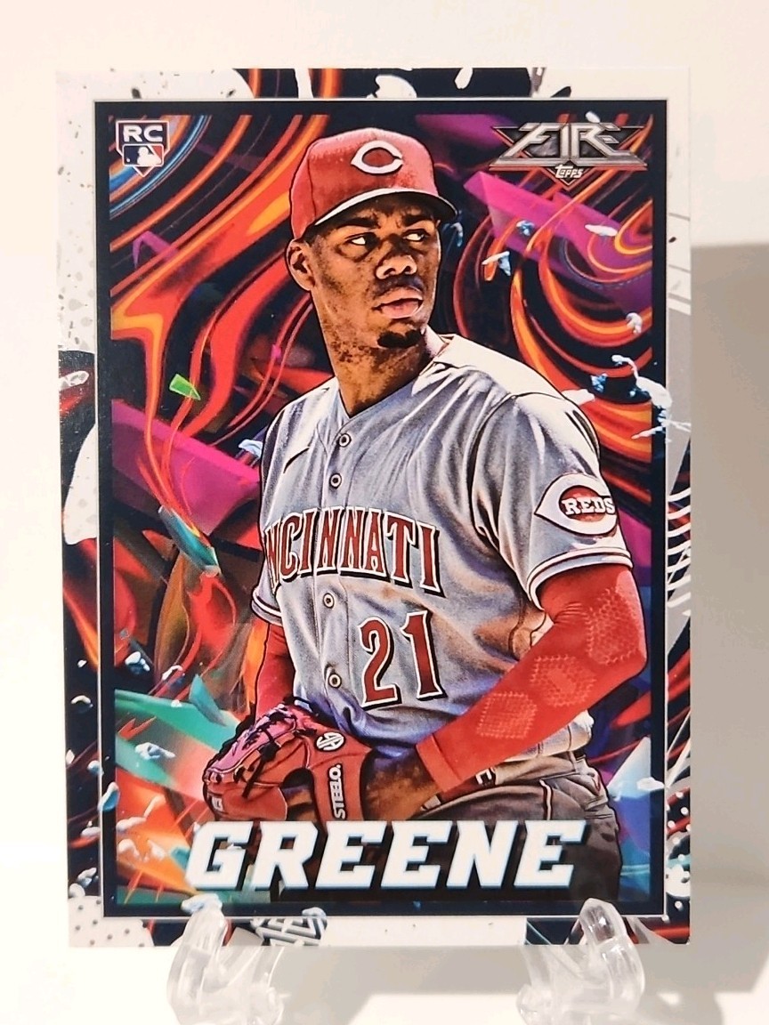 2022 Topps Fire - Hunter Greene #45 (RC)