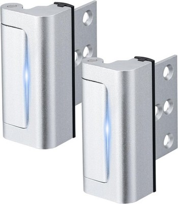 2 Pack Home Security Door Lock,Childproof Door Reinforcement Lock,with 3'' Stop W