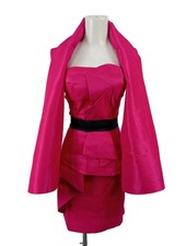 MAGIC NIGHTS Bandeaukleid Damen Kleid Gr. DE 32 pink Elegant