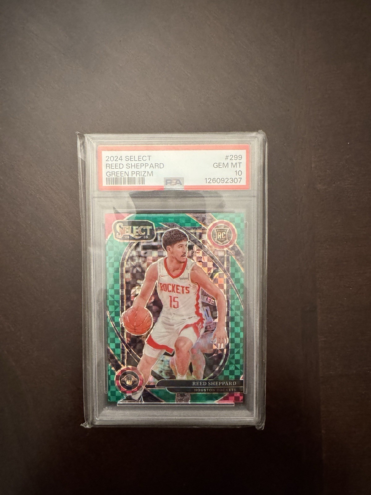 2024 Select Reed Sheppard Green Prizm #/5 Courtside SSP RC Psa 10
