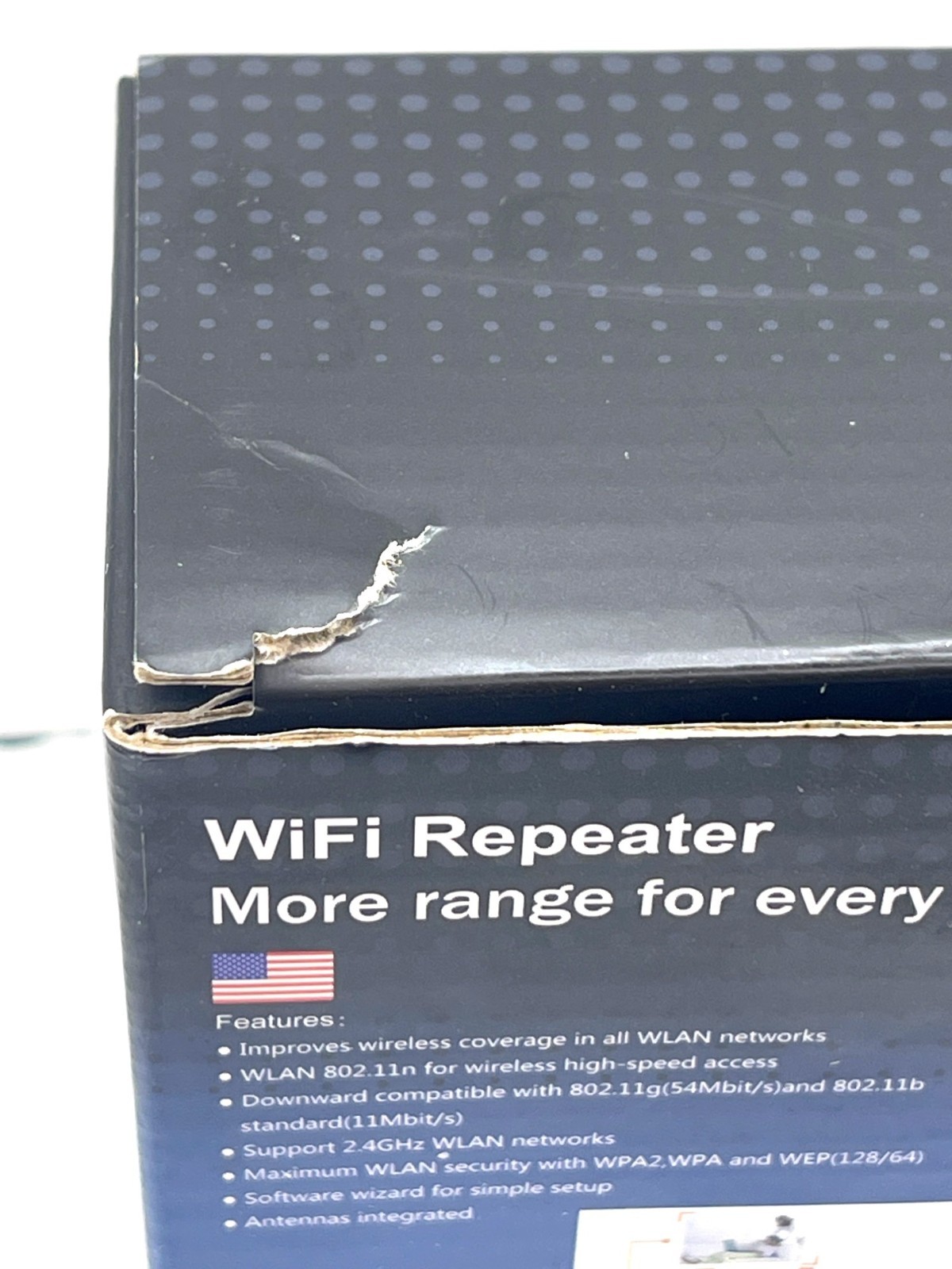 Rybozen WIFI Repeater Booster 300Mbps Wireless Internet Network WPA WPA2 WEP