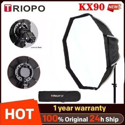 US Triopo KX90 35.4'' Foldable Octagon Softbox For Godox V1 V100 AD200ProII Flash