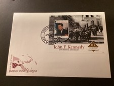 ICOLLECTZONE Papua New Guinea 2013 Kennedy 50th First Day Cover FDC (D600)