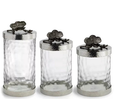 Michael Aram Black Orchid Caniser Set