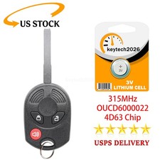 Remote Car Key Fob 3 Buttons For Ford Escape Transit Connect Fiesta Oucd6000022 Remote Car Key Fob 3 Buttons For Ford Escape Transit Connect Fiesta Oucd6000022