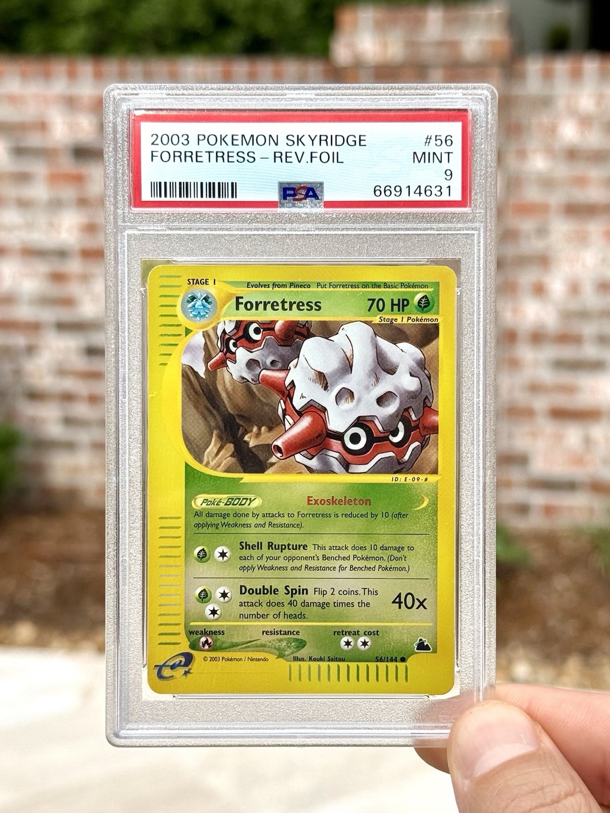 2003 Pokemon TCG Skyridge Forretress Reverse Holo 56/144 PSA 9