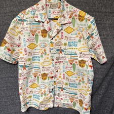 Vintage E&K Fashion Hawaiian Island Cotton Top Size Large USA Made Shirt Beach