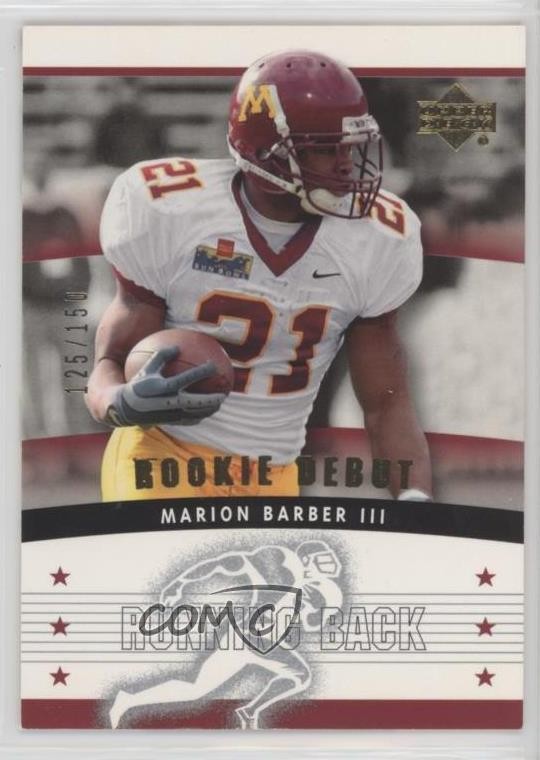 Marion Barber III Upper Deck Rookie Debut #139 Gold 150