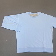 Johnnie-O Womens Sz Lg Penny Sweatshirt Pullover Gulf Blue Cotton Modal Golf