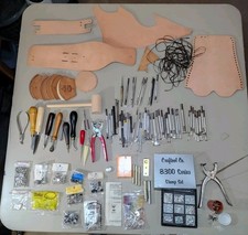 Leather Working Tools Huge Lot Craftool Tandy Snaps Midas Snaps Awls 