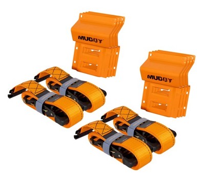 Muddy UTV Wheel Chock Tie-Down Kit 4 Pack - Or MUD-WCTDK-4PK UPC 888151077832 -