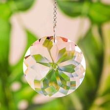 Clear Glass Crystal Prism Pendant Suncatcher 1.77 inches inches, 1 Pcs